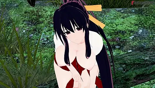 Rias Gremory Kimono festivalde seks - dxd ntr madness series