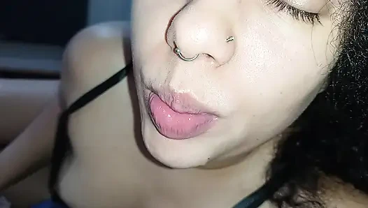 CREAMPIE IN THIS COCK-SUCKING SLUT'S THIRSTY LITTLE MOUTH