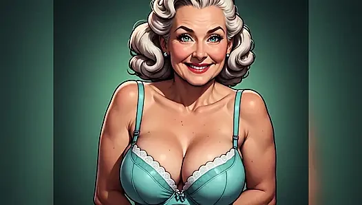 Retro pinup sutyen ve külot sanatı