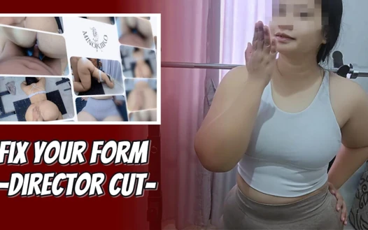 -dc- Asyalı fitness kızının domaltarak formunu düzeltmesi gerekiyor