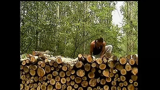 Büyük memeli esmer açık havada sert yarakla sikişiyor