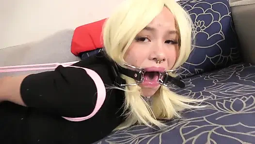 Lilly&s Helpless Descent: Tight Binds and Humiliating Gags Part 2