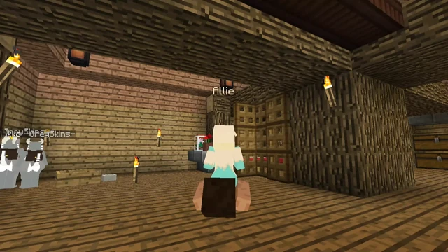 Minecraft Jenny Mod Allie adlı bir cin çağırıyor ve gırtlağına kadar alıyor