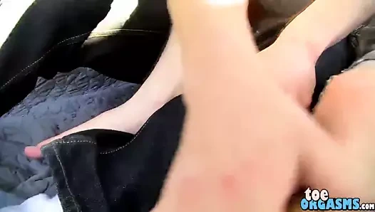 Mükemmel bir genç çift ayak aşıkları