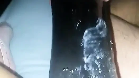 Büyük siyah çift dildo