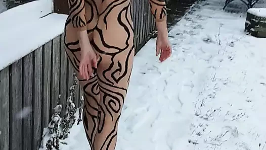 Karda soğuk götüm