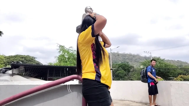 Hot Colombian woman having sex with a hot handsome French man