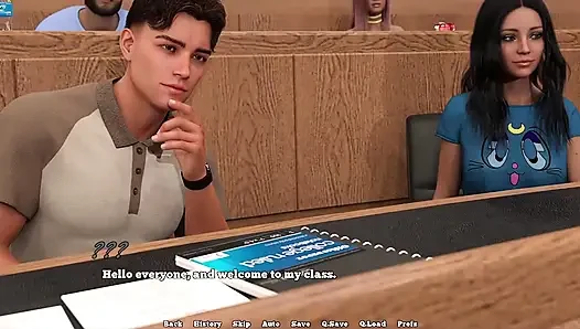 Law College - büyük memeli sürtük kızıl saçlı üniversiteli kız benim için sürtük giyiniyor