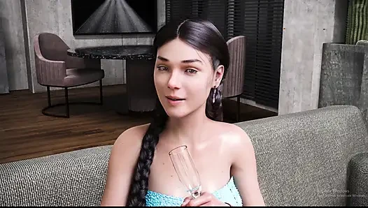 Sunville 87'nin orta yaşlı seksi kadın Sophie'ye fotoğraf çekiminde yardım ettim