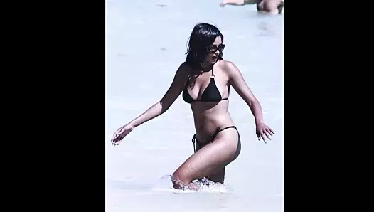 Claudia jordan - miami plajında ​​bikini