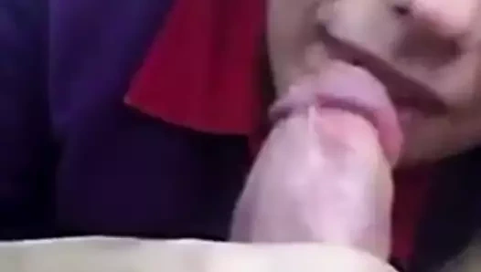 küçük horoz emme içinde araba