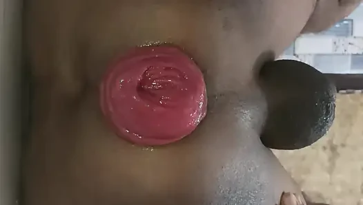 Sister is showing the rosebud.
