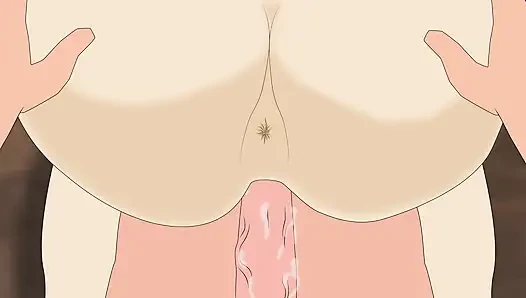 Kraliyet arzusu - kraliçenin seksi vücudu sadık korumasını yoğun bir geceye itiyor, hentai anime çizgi film animasyonu