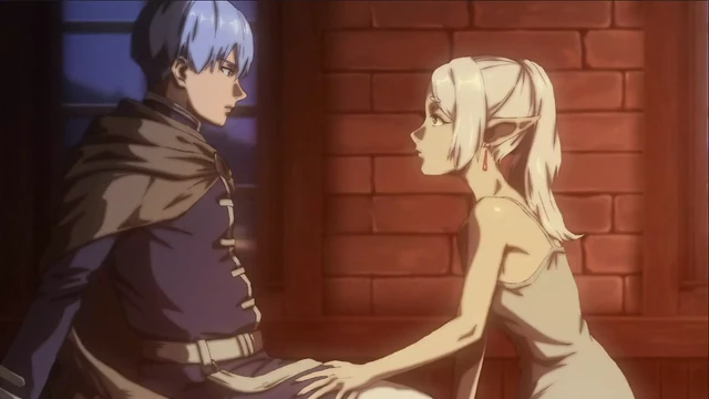 Страстный минет Frieren на первом свидании (эксклюзив хентай 2025)