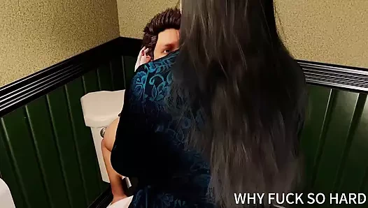 3 boyutlu büyük memeli sürtük Asyalı iri güzel kadın banyoda büyük yarakla aldatıyor