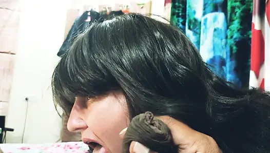 Kocasıyla zevk için mola veriyor