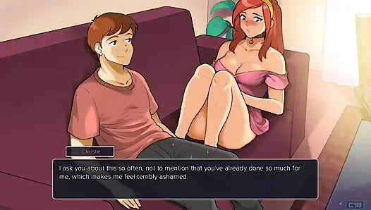 Üvey erkek kardeş üvey kız kardeşiyle eğleniyor