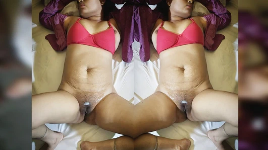 Hintli üvey kız kardeş kız kardeş seks sırasında, en sert çift