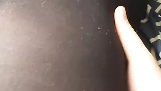 Crossdresser opak taytlarda sürtme