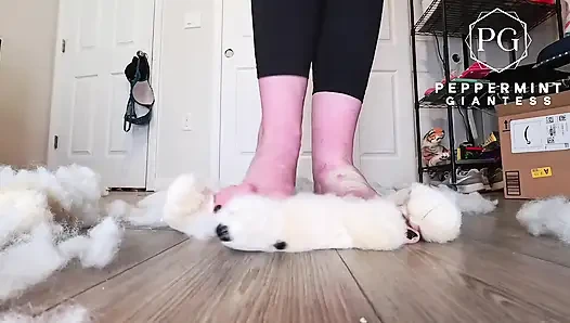 67 uzun boylu dev kadın yalınayak plushie crush: 16 beden ayak parmak yırtık açık ve boş kabarık
