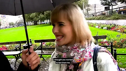 Yaramaz bebek Pina için oyuncak testi ve yarağa binme! Wolf Wagner