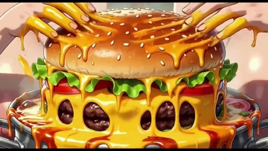 Komik kadınlar yemek pişiriyor, ai animasyonu