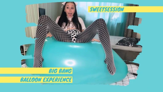 Daha boş fetişistler ve komik klip sevenler için büyük balon patlaması b2p