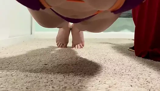 Cosplay - prenses zelda bikini egzersizi ve striptiz