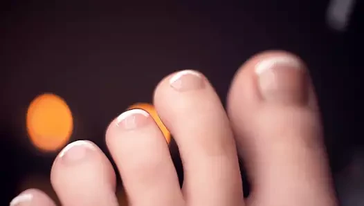 Sadece ayak tırnaklarımı boyadım.