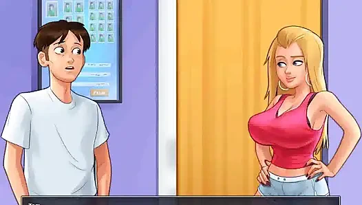 Yaz mevsimi efsanesi: ateşli sarışınla fotoğraf çekimi bölüm 164