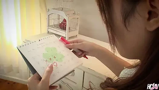 Kıllı Japon bebek Rika Aiba şehvetli amını siktiriyor