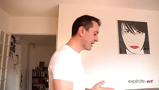 Sarışın hatun öğretmeniyle anal seks yapıyor