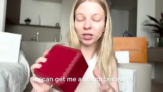 Findom luxury alışveriş vurgun 12k $ ağır boşaltma