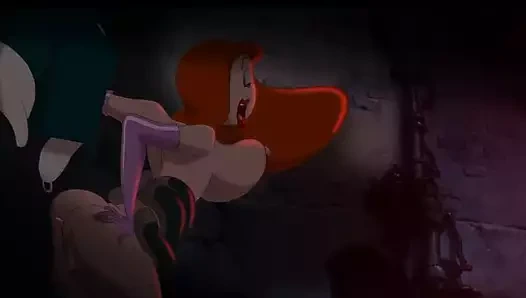 Arka bahçede Jessica tavşan seks