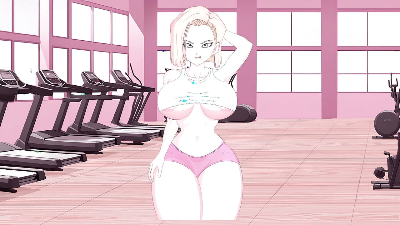 Boyutlararası arzu - android 18'in kalçalarını kocasının önünde sikiyor