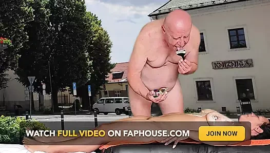 Garabas ve Olpr ile meydanda ateşli seks