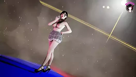 Büyük götlü Asyalı kız dans ediyor (3 boyutlu hentai)