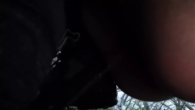 Писсинг на публике за кустами