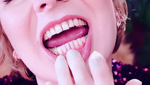 Lateks eldivenler asmr videosu. Dişçi fetişi. Arya Grander