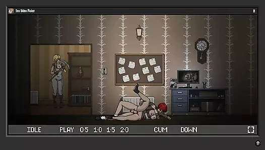 Bir hayalet bizi kovalarken kız asistanlarımı sikiyorum. Hentai oyun galerisi sansürsüz