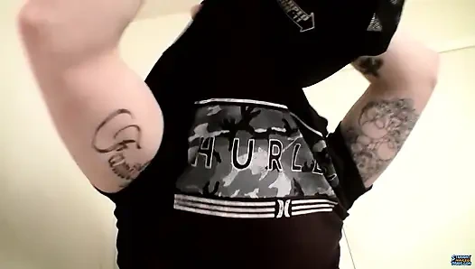 Heteroseksüel haydut Lex'in yüzüne boşalma