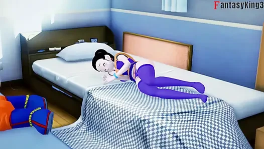 Goku Videl'i tatmin etmiyor, bu yüzden Gohan ona yardım ediyor - Dragon Ball Zex Series