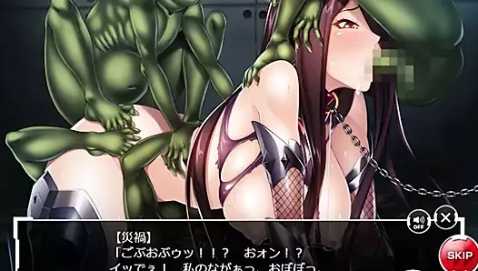 Kessen arena, fuuma saika 3 goblinler tarafından gangbanged