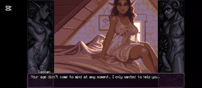 Большой грудастый эльф делает минет, а после получает кримпай