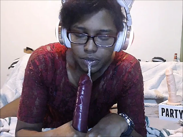 HD Ebony Neko Sloppy Blow