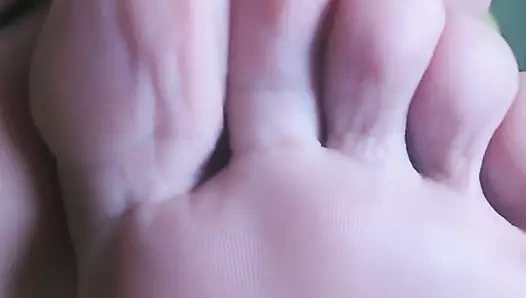 Sıcak sarışın softest tabanlar