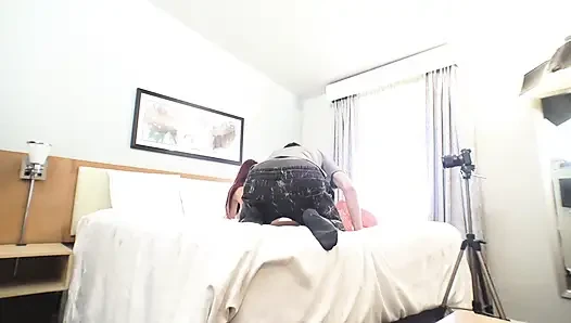 Minyon kızıl saçlı genç madi collins ile bts oral seks sahnesi