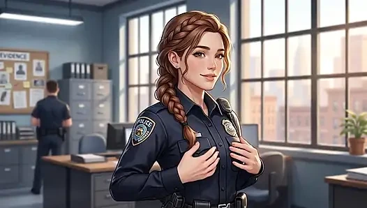 Police woman arrests you and then fucks you