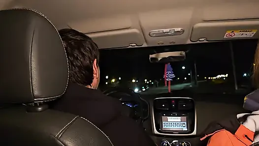 A double blowjob in my friend's car DIRTY MORBID GIRLS