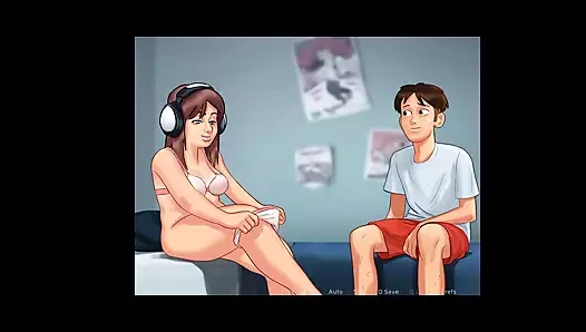 Yaz mevsimi efsanesi - Haziran ile tüm seks sahnesi - sevimli kız oyundan sonra sikiliyor - animasyonlu porno